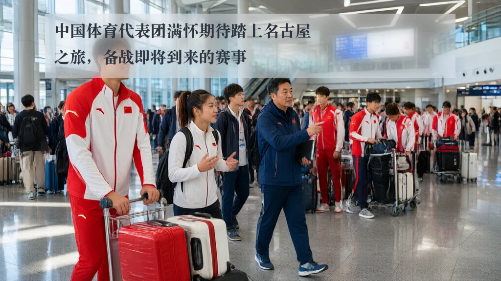 中国体育代表团满怀期待踏上名古屋之旅，备战即将到来的赛事
